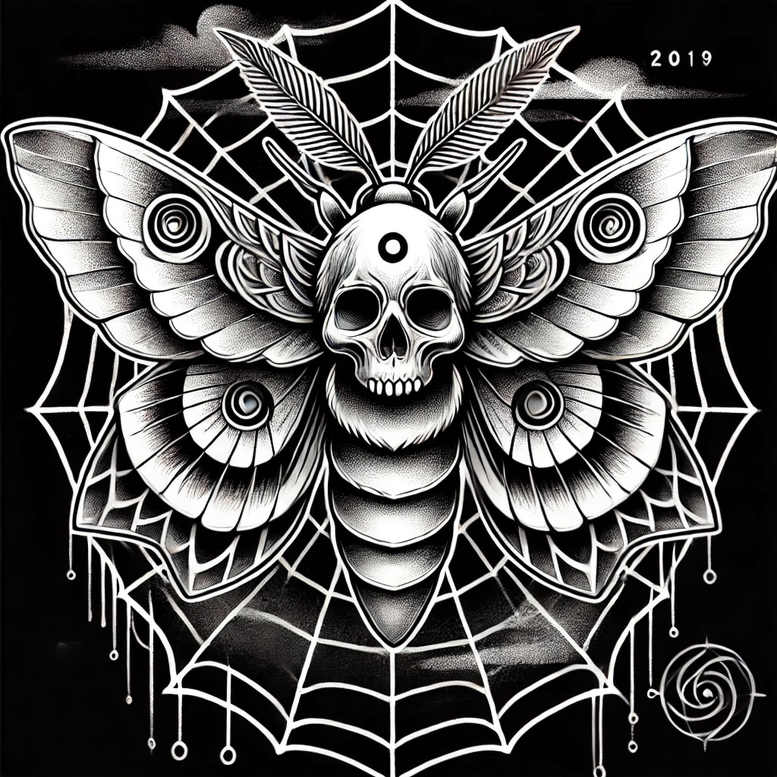 butterflies-moths-dragonflies tattoo design ideas mandala grid tiny motif symbolising resilience