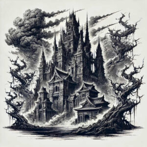 gothic-castle-ghastly-emotional-depth – tattoo design ideas free ai generated – Gallery: castles-inkby-ai