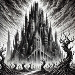 castles tattoo design ideas Surrealism melting forms ramparts for foot