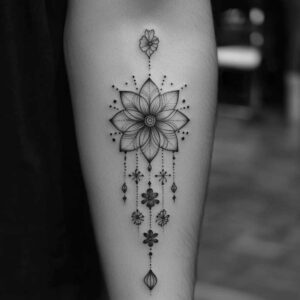 chain – tattoo design ideas free ai generated – neotraditional-dynamic-linework – for-arm – Gallery: chains-inkby-ai