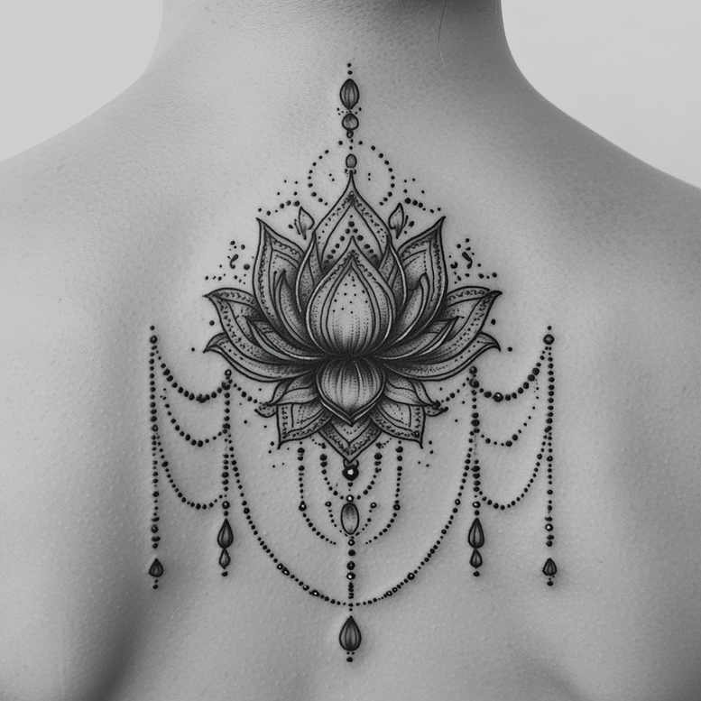 chain – tattoo design ideas free ai generated – point-minimal – for-arm – Gallery: chains-inkby-ai