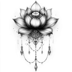 chain – tattoo design ideas free ai generated – realism-glowing-edges – for-arm – Gallery: chains-inkby-ai