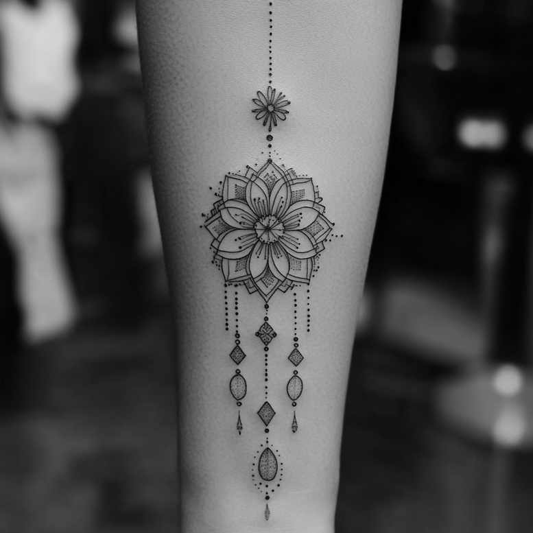 chain – tattoo design ideas free ai generated – realism-lifelike – for-arm – Gallery: chains-inkby-ai