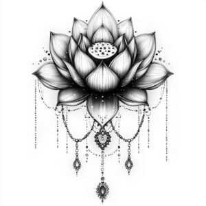 fine-detail-chain-abstract-for-sternum – tattoo design ideas free ai generated – Gallery: chains-inkby-ai