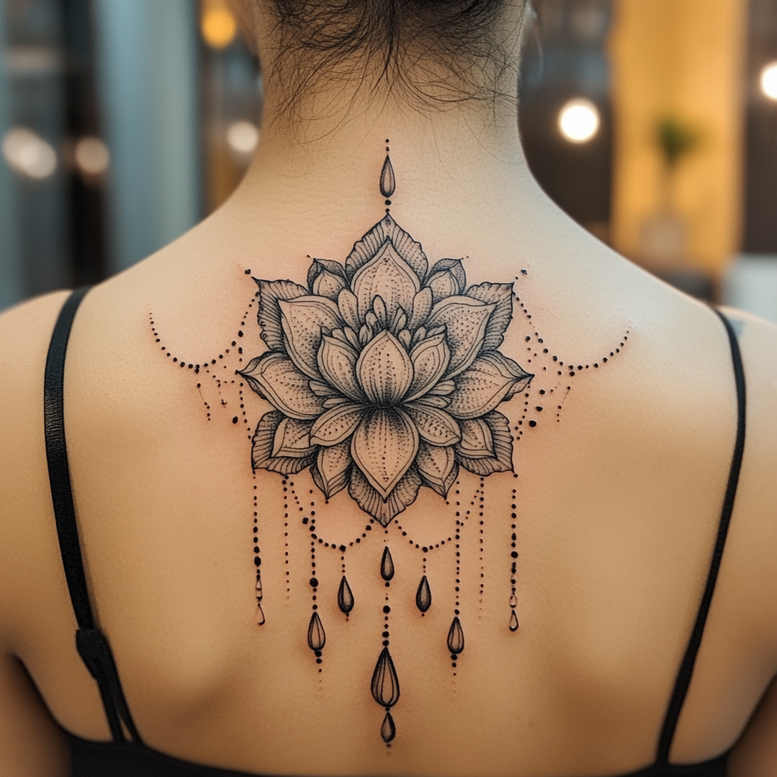 fine-line-chain-point-minimal-for-sternum – tattoo design ideas free ai generated – Gallery: chains-inkby-ai