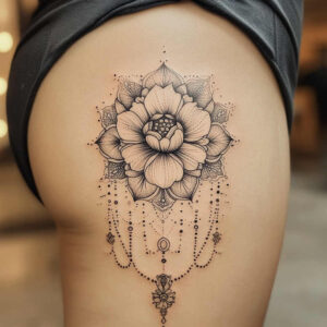 fine-line-chain-pinprick-for-shin – tattoo design ideas free ai generated – Gallery: chains-inkby-ai