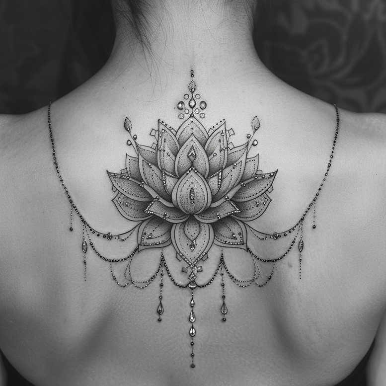 finger-chain-simple-form-for-upper-chest – tattoo design ideas free ai generated – Gallery: chains-inkby-ai