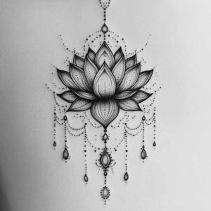 silver-chain – tattoo design ideas free ai generated – neotraditional-enhanced-shading – for-ankle – Gallery: chains-inkby-ai