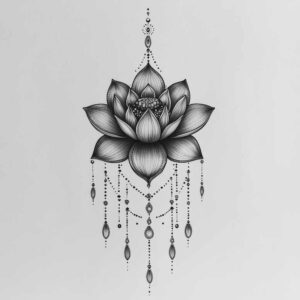 chains tattoo design ideas fine line chain links detail for scapula