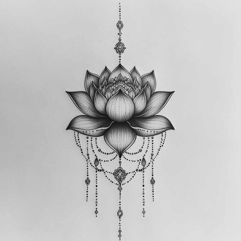 chains tattoo design ideas gentle fine shading for calf