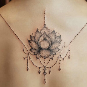 chains tattoo design ideas single dot heavy metal stands for determination