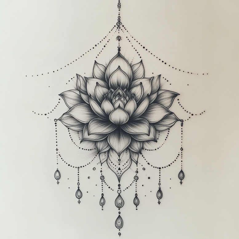chains tattoo design ideas micro line intricate loops stands for resilience