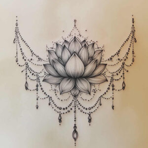 chains tattoo design ideas crisp outline layered design symbolising endurance