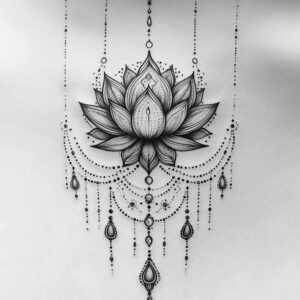 chains tattoo design ideas clean lines linked circles symbol of determination