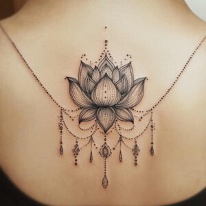 chains tattoo design ideas open space strong connection for lower back