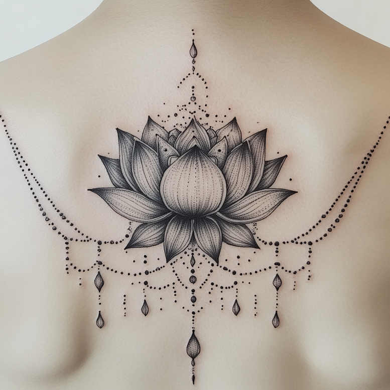 thin-links – tattoo design ideas free ai generated – refined-ink – for-collarbone – Gallery: chains-inkby-ai