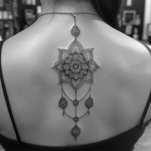 bracelet-tattoo-fine-line-for-back-shoulder – tattoo design ideas free ai generated – Gallery: chains-inkby-ai