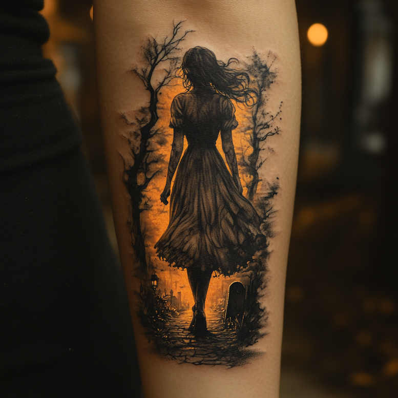 dynamic-figure-minimal-grain-miniature – tattoo design ideas free ai generated – Gallery: characters-inkby-ai