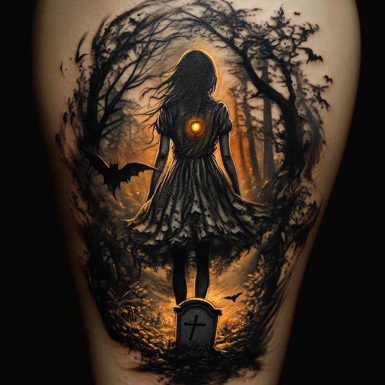 hero-clean-background-slender – tattoo design ideas free ai generated – Gallery: characters-inkby-ai