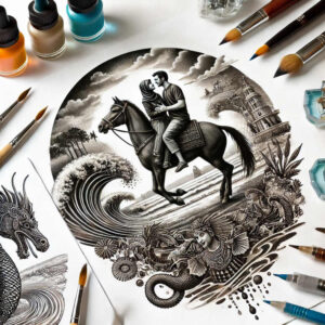 characters tattoo design ideas realistic contrast artistic flair symbol of endurance