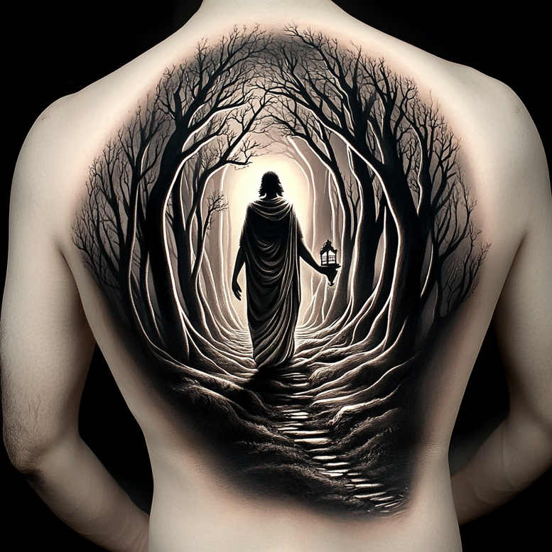characters tattoo design ideas refined detail mythological figures for side torso