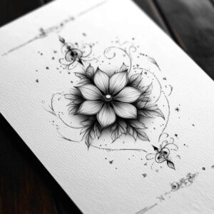 delicate-figure – tattoo design ideas free ai generated – diminutive – for-lower-back – Gallery: delicate-flowers-inkby-ai