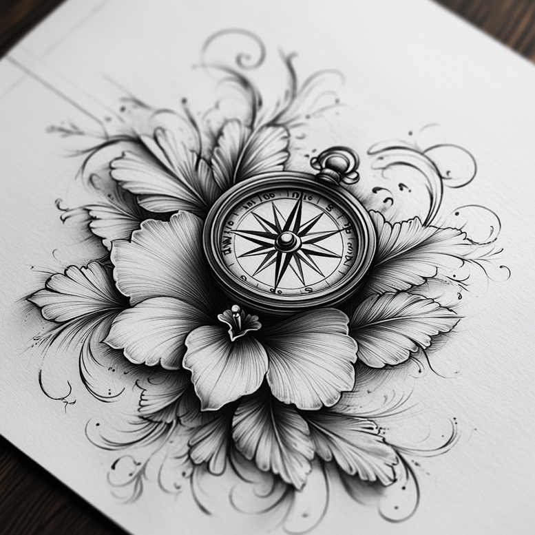floral-symbol – tattoo design ideas free ai generated – essential – for-fingers – Gallery: delicate-flowers-inkby-ai