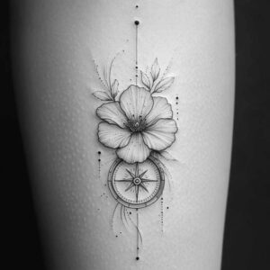 flower-symbolism – tattoo design ideas free ai generated – single-dot – for-hand – Gallery: delicate-flowers-inkby-ai