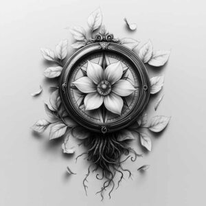 nature-tattoo – tattoo design ideas free ai generated – diminutive – for-hand – Gallery: delicate-flowers-inkby-ai