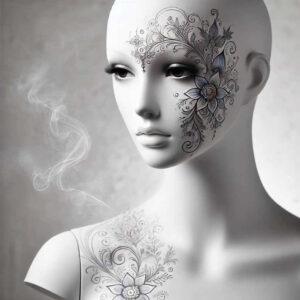 soft-transitions – tattoo design ideas free ai generated – refined-ink – for-shoulder – Gallery: delicate-flowers-inkby-ai