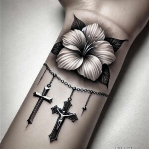 subtle-transitions – tattoo design ideas free ai generated – subtle – for-full-back – Gallery: delicate-flowers-inkby-ai