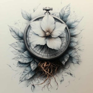 delicate-flowers tattoo design ideas clean lines floral silhouettes symbolising determination