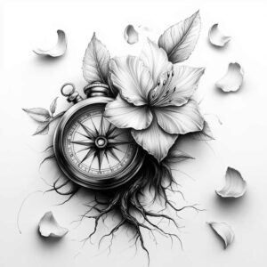 delicate-flowers tattoo design ideas no background graceful represents endurance