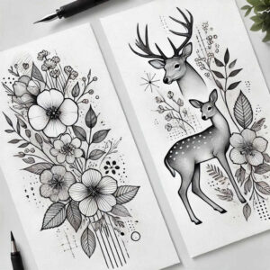 delicate-flowers tattoo design ideas symbol mark intricate details for heel