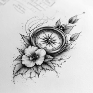 delicate-flowers tattoo design ideas modest soft edges for palm