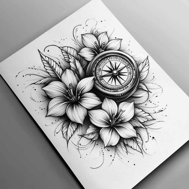 delicate-flowers tattoo design ideas quiet soft edges for triceps
