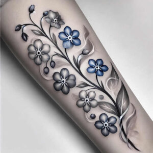 delicate-flowers tattoo design ideas miniature soft edges strength and power