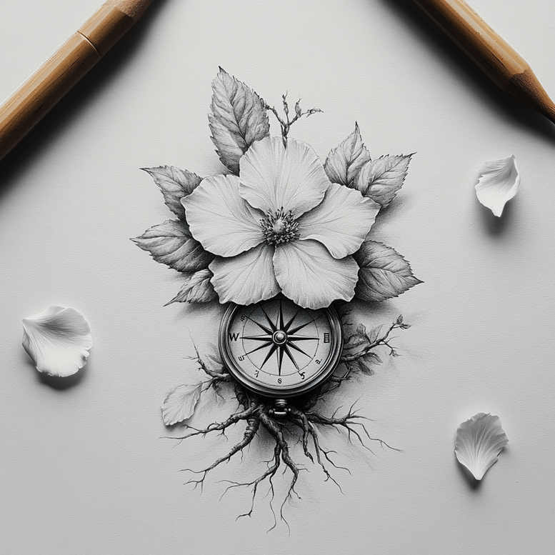 delicate-flowers tattoo design ideas subtle subtle highlights for palm
