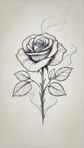 delicate-flowers tattoo design ideas discreet subtle shading symbol of courage