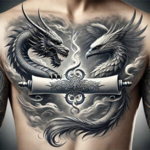 dragon-art – tattoo design ideas free ai generated – phantom – for-lower-thigh – Gallery: dragons-inkby-ai