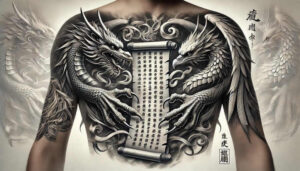 dragon-emblem – tattoo design ideas free ai generated – bleak – for-wrist-side – Gallery: dragons-inkby-ai