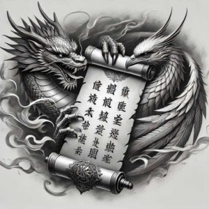 dragon-tail – tattoo design ideas free ai generated – haunted – for-wrist – Gallery: dragons-inkby-ai