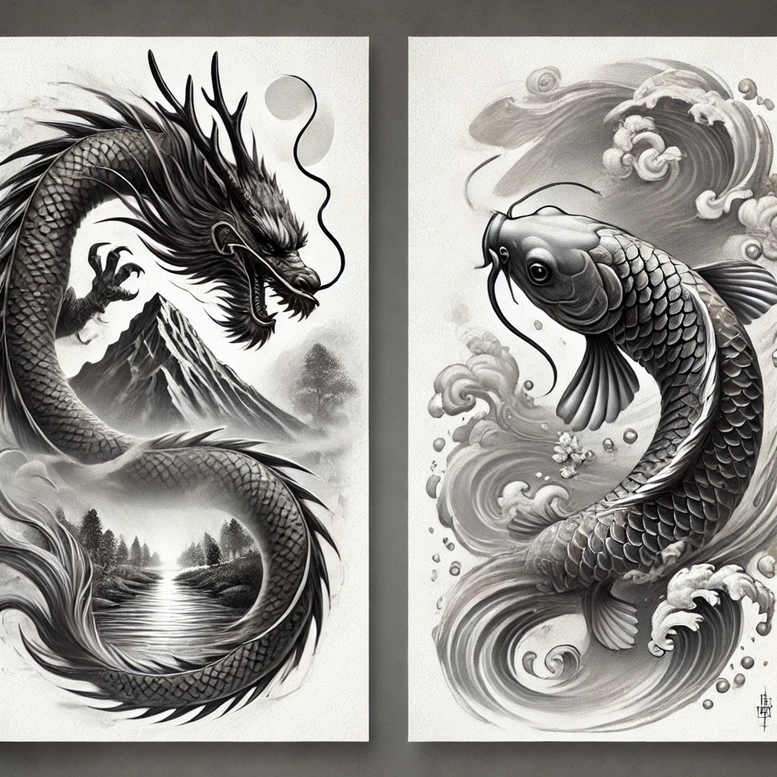 dragons tattoo design ideas subtle highlights detailed claws embodying perseverance