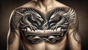 dragons tattoo design ideas textured majestic determination and power