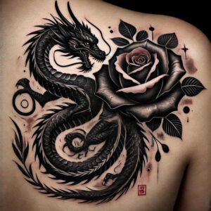 dragons tattoo design ideas refined lines mythical determination and power