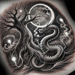western-dragon – tattoo design ideas free ai generated – grim – for-side – Gallery: dragons-inkby-ai