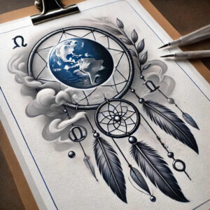 dreamcatcher-talisman – tattoo design ideas free ai generated – realism-tonal-depth – for-triceps – Gallery: dreamcatchers-inkby-ai