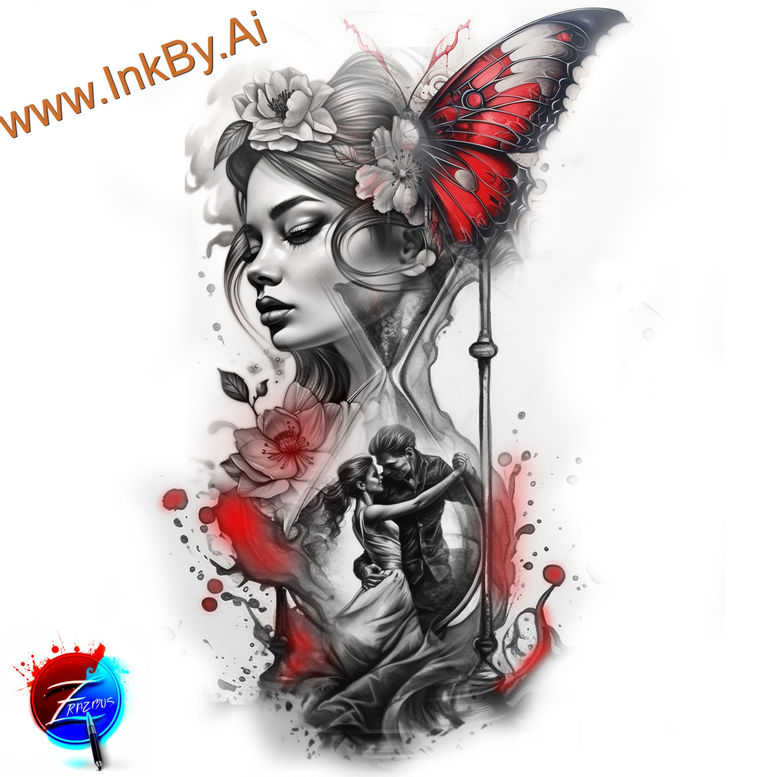 animal-tattoo-design-natural-color-palette-reflection – tattoo design ideas free ai generated – Gallery: duze-inkby-ai