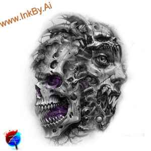 decorative-tattoo-design-fine-lines-haunted-house – tattoo design ideas free ai generated – Gallery: duze-inkby-ai