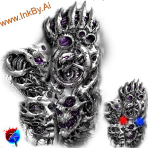 colored-tattoo-design-precise-gradient-tattered-clothing – tattoo design ideas free ai generated – Gallery: duze-inkby-ai